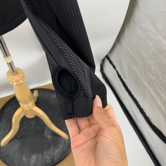 TheGivingMovement Shirt Womens Extra Large Black Sustainable Fitted Long Sleeve - Picture 5 of 11